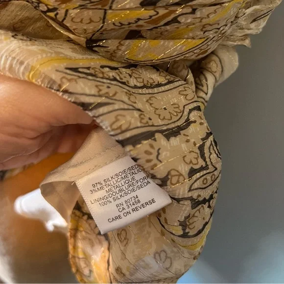 BCBGMAXAZRIA Y2K silk paisley tank - Picture 8 of 12